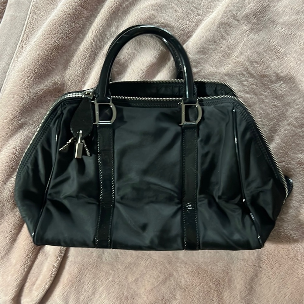 Christian Dior black silk